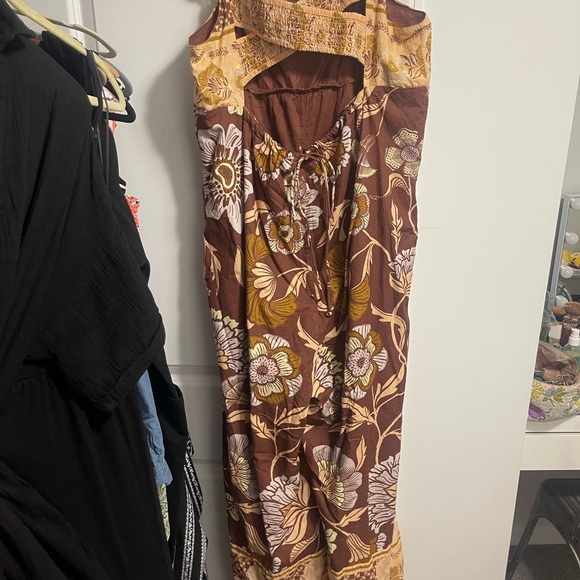 Free People Bali Albright Floral Cotton Jumpsuit - Picture 4 of 5